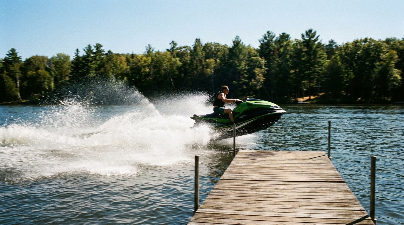 Insane Footage Shows Jet Ski Influencer Smashing Into Lake Lanier Dock