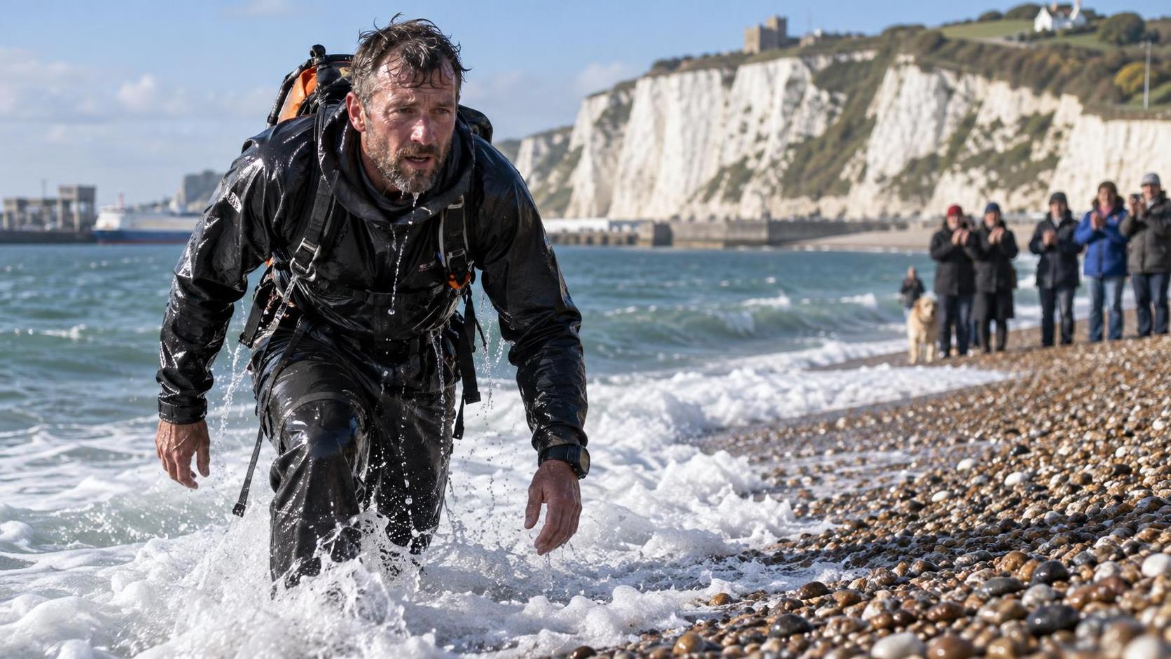 28 Years Later, Karl Bushby Swims Back Onto British Soil