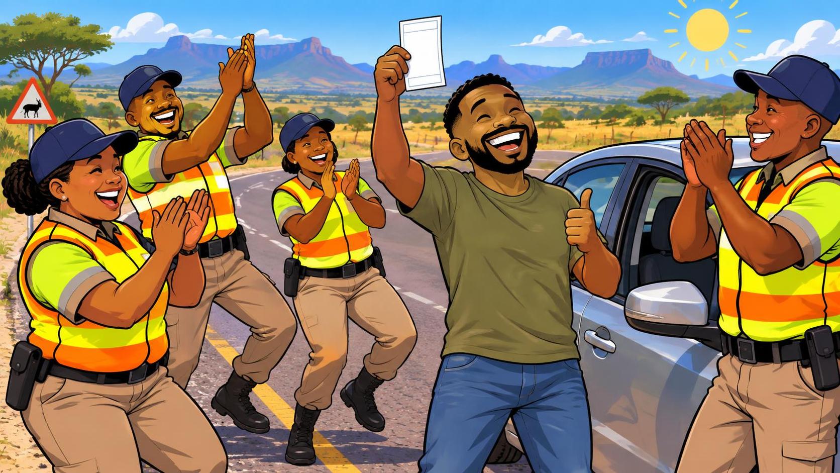 SA Motorist Gets Birthday Song And A Traffic Fine [Watch]
