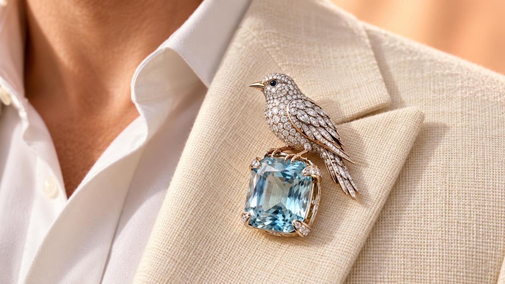Men’s Jewellery Raids The Gem Box, And Brooches Are Coming Too
