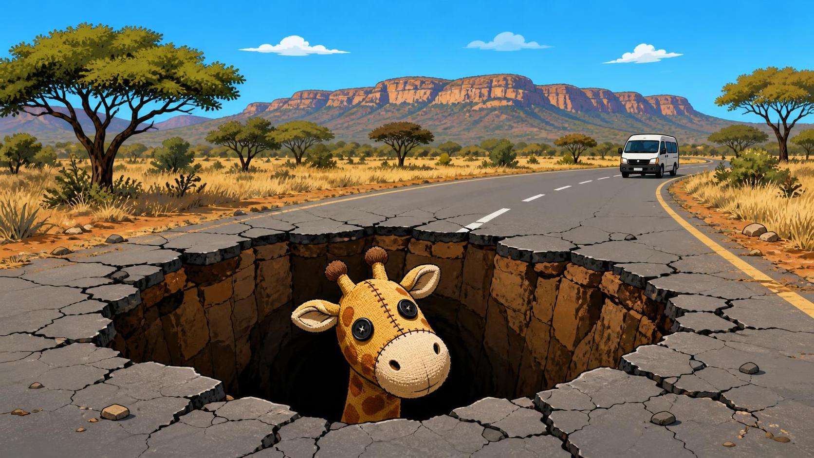 DA's Stuffed Giraffe Sinkhole Stunt Sends Owl Rescuers Racing