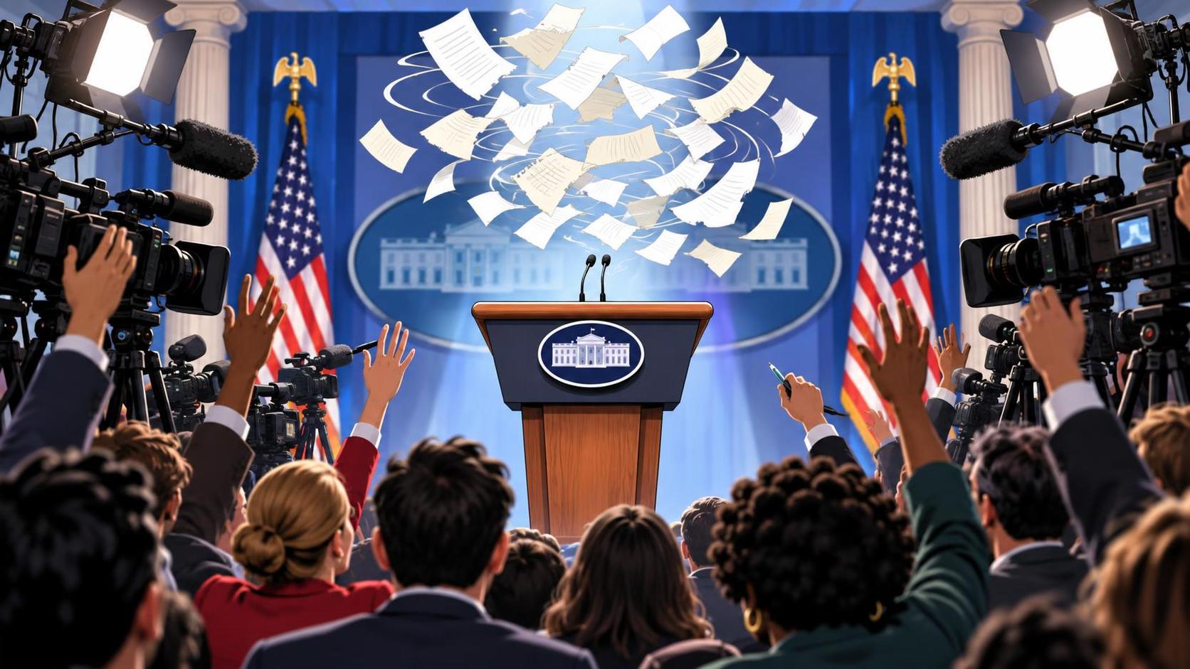 Katie Zacharia Turns Trump Press Room Into Word-Salad Theatre